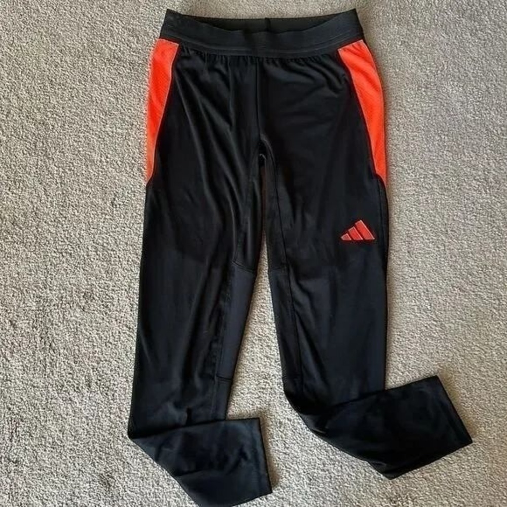 Adidas Tiro 24 Women's Performance Training‎ Pants Black Red Stripe Size S NWT